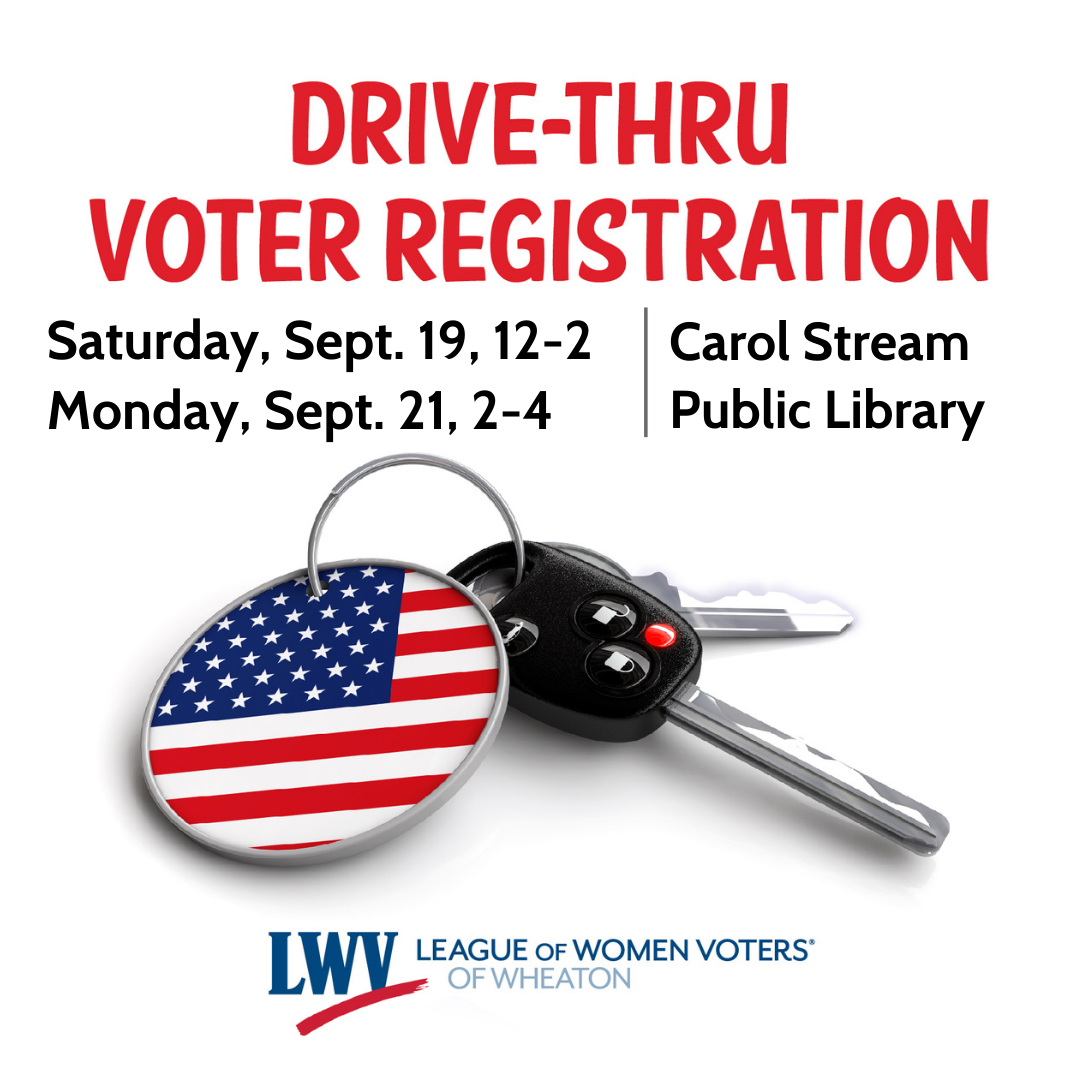 Drive thru voter registration car keys