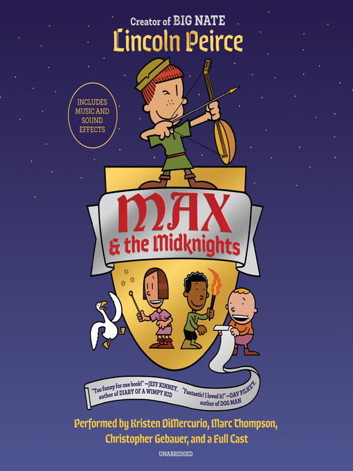 Book cover for Max and the Midknights by Lincoln Peirce.