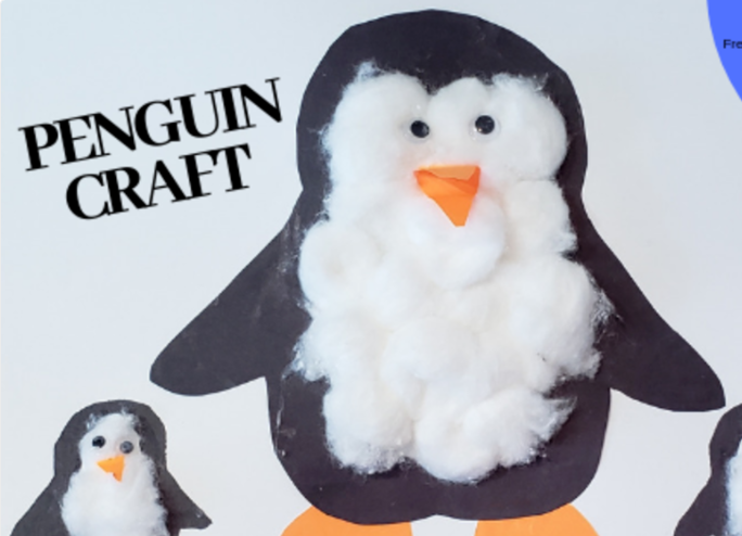 Puffy Penguin Craft Picture