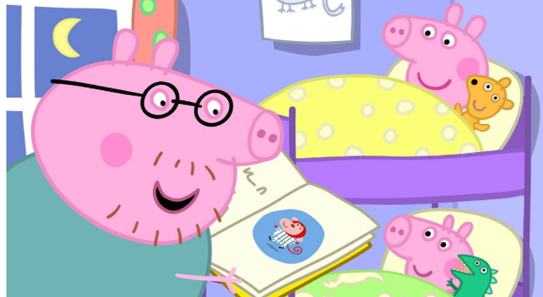 Picture of Daddy Pig from a Peppa Pig book series