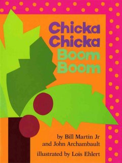 Cover of the book Chicka Chicka Boom Boom by Bill Martin, Jr., with a coconut tree.