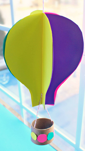 Spinning 3D Hot Air Balloon Craft