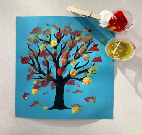 Painting A Fall Tree