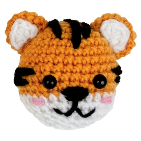 picture of a crochet tiger