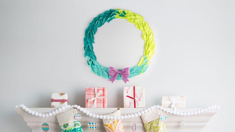 post it wreath