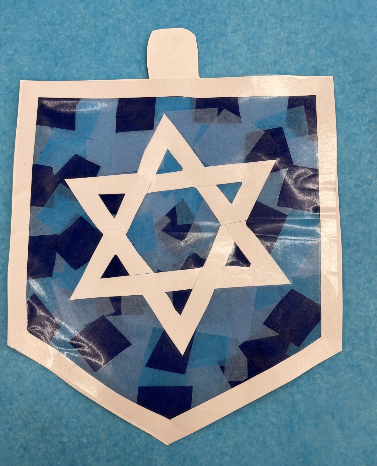 Festive Hanukkah suncatcher