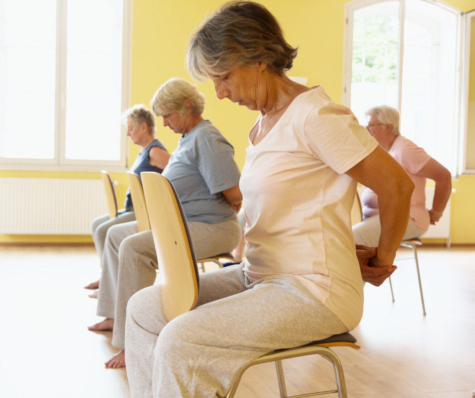 Senior chair yoga